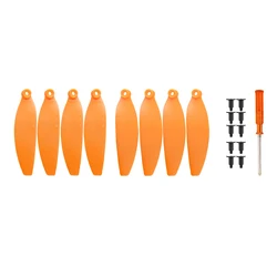 8-Piece Lightweight Propeller Blade Replacement Set (Orange)