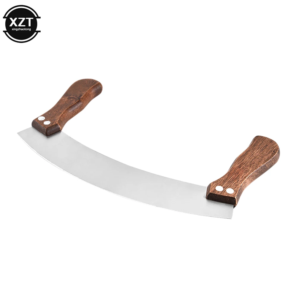Kitchen Tools Vegetable Chopper Stainless Steel Vegetable Nougat Knife Home Herb Pizza Cutter Baking Tools