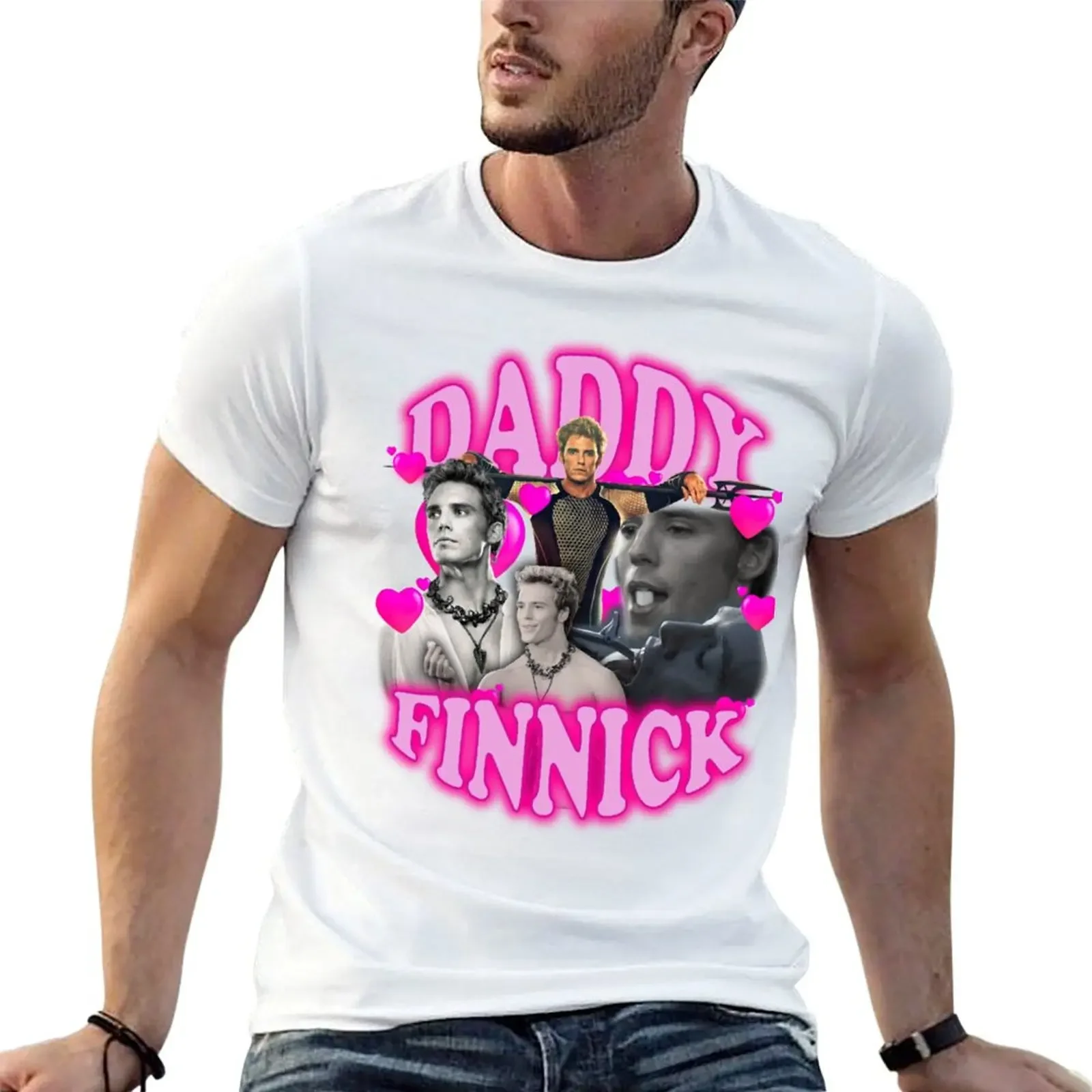 Daddy Finnick T-shirt kawaii clothes boys whites sports fans Blouse men workout shirt