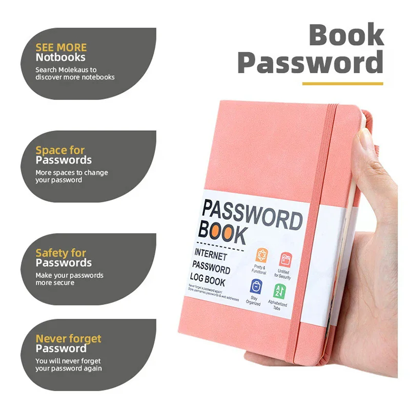 Password Keeper: Alphabetical Pocket Address Log and Password Organizer Notebook
