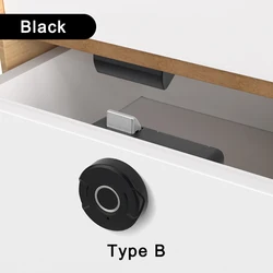 Biometric Smart Fingerprint Door and Cabinet Lock (Type B Black)