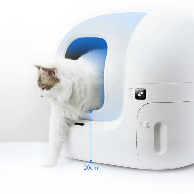 Caja de arena inteligente para gatos, arenero automático completamente  cerrado, con Wifi, artículos para gatos, bandeja de inodoro - AliExpress