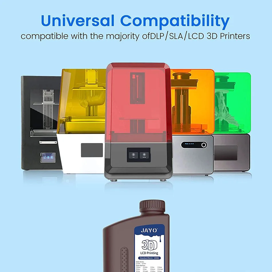 Jayo Sunlu3d Impressora Resina de Baixo Encolhimento Resina de Fotopolímero Padrão para Impressoras Lcd 3d Cura uv 2k 4k 6k 8k 405nm 1kg - Imagem 3