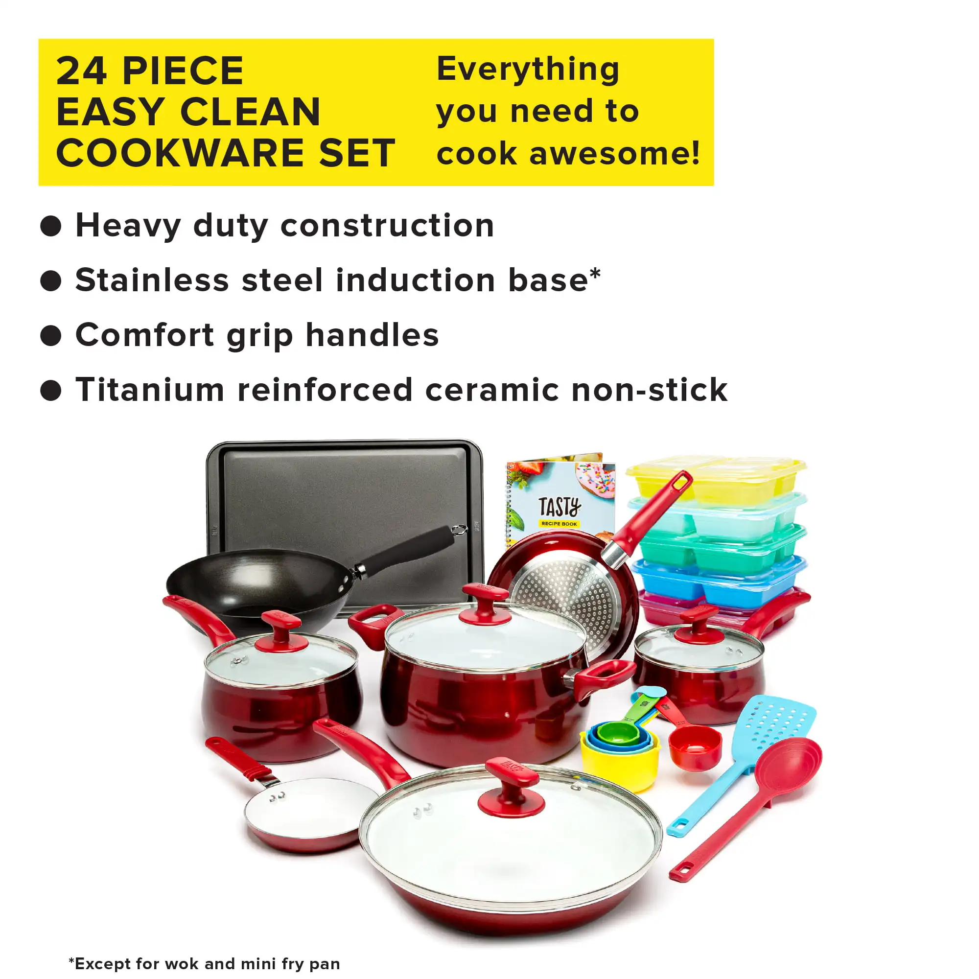 Titanium Induction 4pc Cookware Set