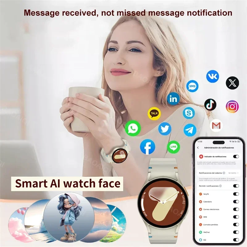 Galaxy Watch 7 Ultra Smart Watch GPS Sports Track AMOLED Screen HD Bluetooth Call Fitness Tracker Heart Rate