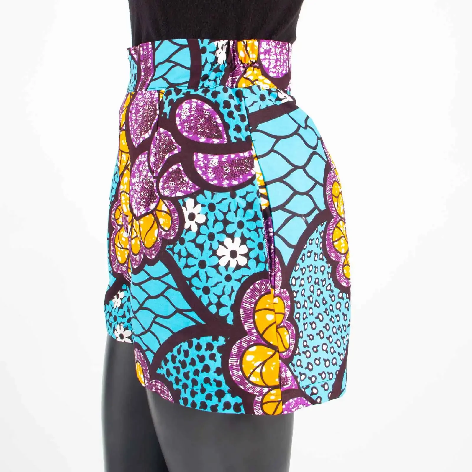 Summer Women Beach Shorts 100% Cotton Batik Print Pattern African Shorts african beach shorts
