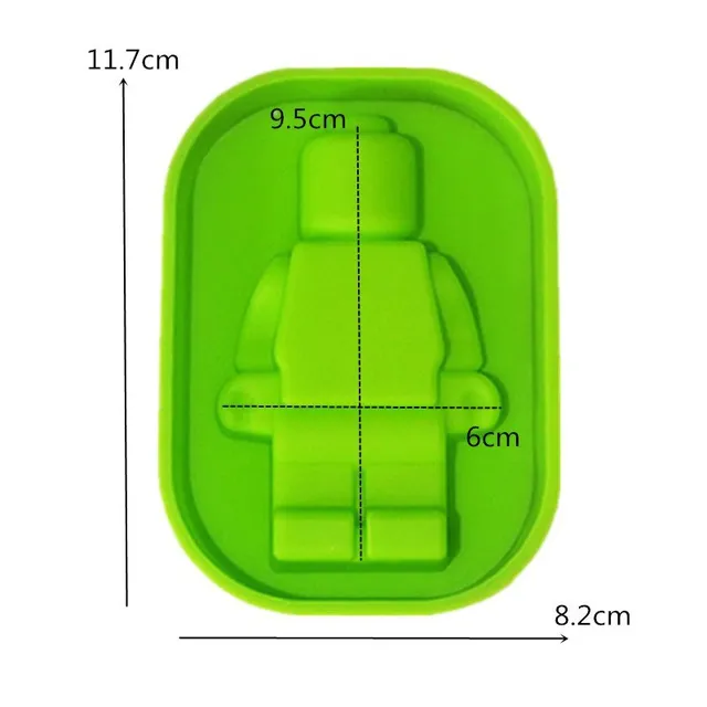 Szilikon Torta Penész Csokoládé Süti Fondant Robot Építőelemek Barkácsolás Jégkraem Dekoráció Konyhai Sütőszerszámok - Image 6
