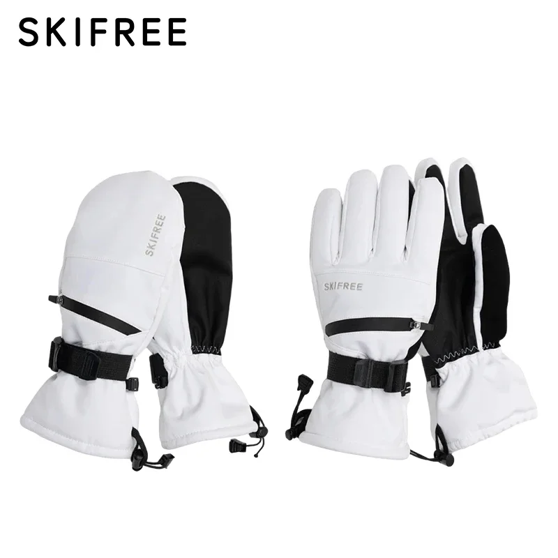 SKIFREE Ski Gloves Upgrade Thicken Winter Women Men 3M Thinsulate Thermal Snowboard Gloves Waterproof Warm Mittens Ski Glove 6