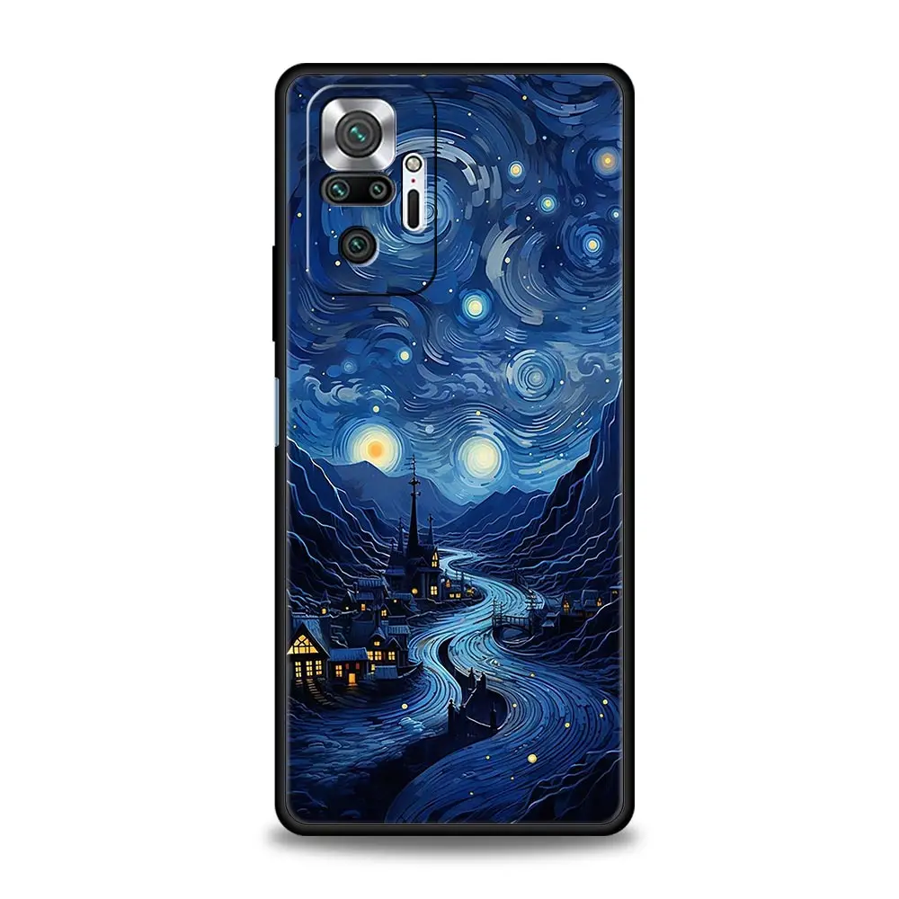 Soft TPU Phone Case with Landscape Art Design