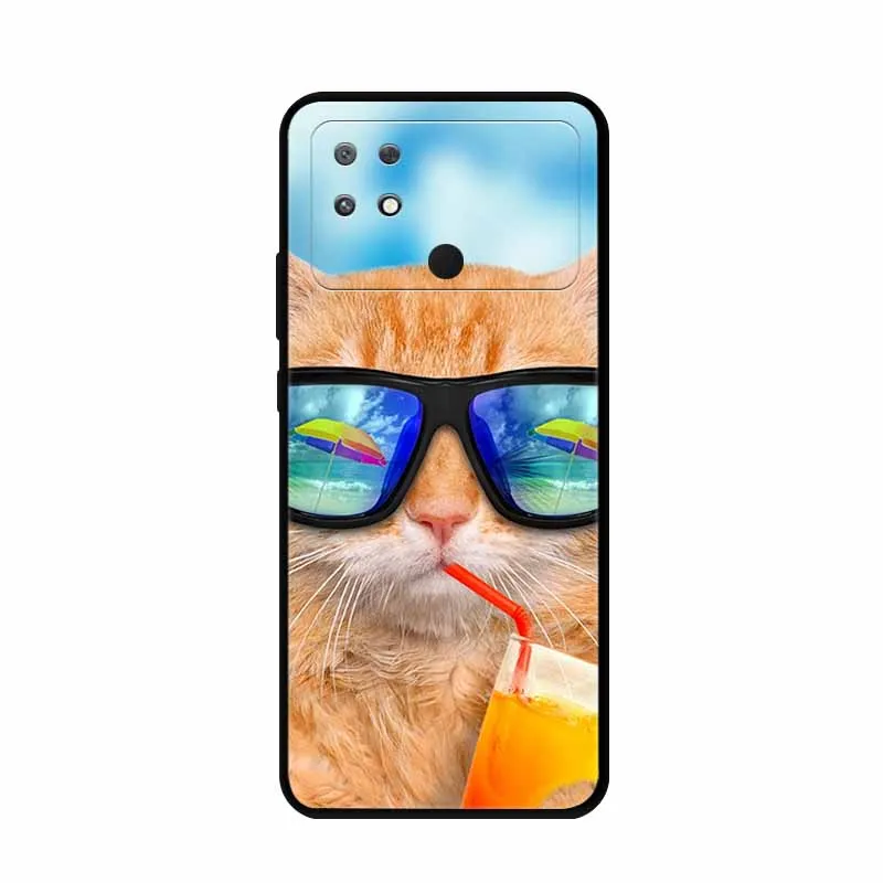 Stylish Soft TPU Silicone Back Cover for Xiaomi Poco C40 - Fashionable Protection Bumper Case