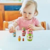 5PCS Matryoshka Dolls Nesting Dolls Cute Wood Russian Montessori Nesting Doll DIY Paint Skill Training Children Christmas Gift 3