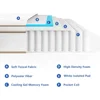 Full Size Mattress, 12 Inch White Full Mattress in a Box, Memory Foam Individually Pocket Coils for Pain Relief,Sweet Sleep 6