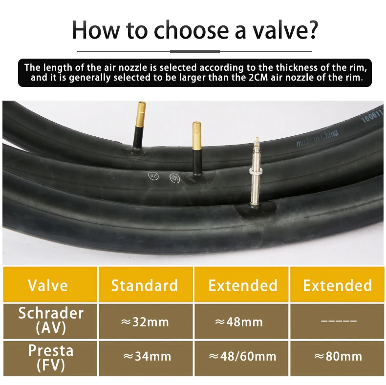Description Picture 6 of item2PCS CST Bike Ultra-Light Inner Tube 26/27.5/29/700c For MTB Road Bike Tyre Butyl Rubber Competition Grade Bicycle Interior Tire