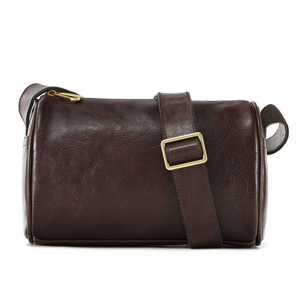 Women's Vegetable Tanned Leather Shoulder Bag New Fashion Top Layer Cowhide Fashion Casual Messenger Bag Women's Leather Bag