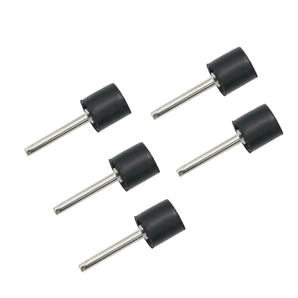5pcs Rubber Mandrel 1/8inch Grinder Drum Sandpaper Circle Kit Mandrel Sanding Kit For Rotary Tool Circle Kit For Rotary Tool