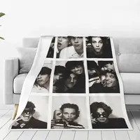 Sturniolo Triplets Photo Collage Blanket Music Warm Soft Comfortable Plush Bedding Throws For Picnic Flannel Bedspread Bed Cover 2