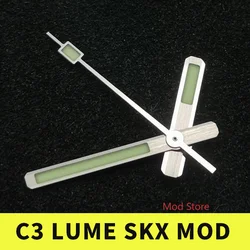 Vintage Silver Watch Hands with C3 Green Luminous Feature - New Arrival (Silver)