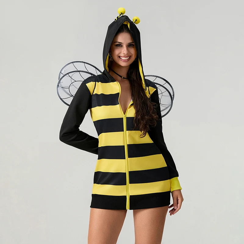 knee length dresses for ladies Girls Bee Yellow & Black Stripe Tutu Costume, ships Fast