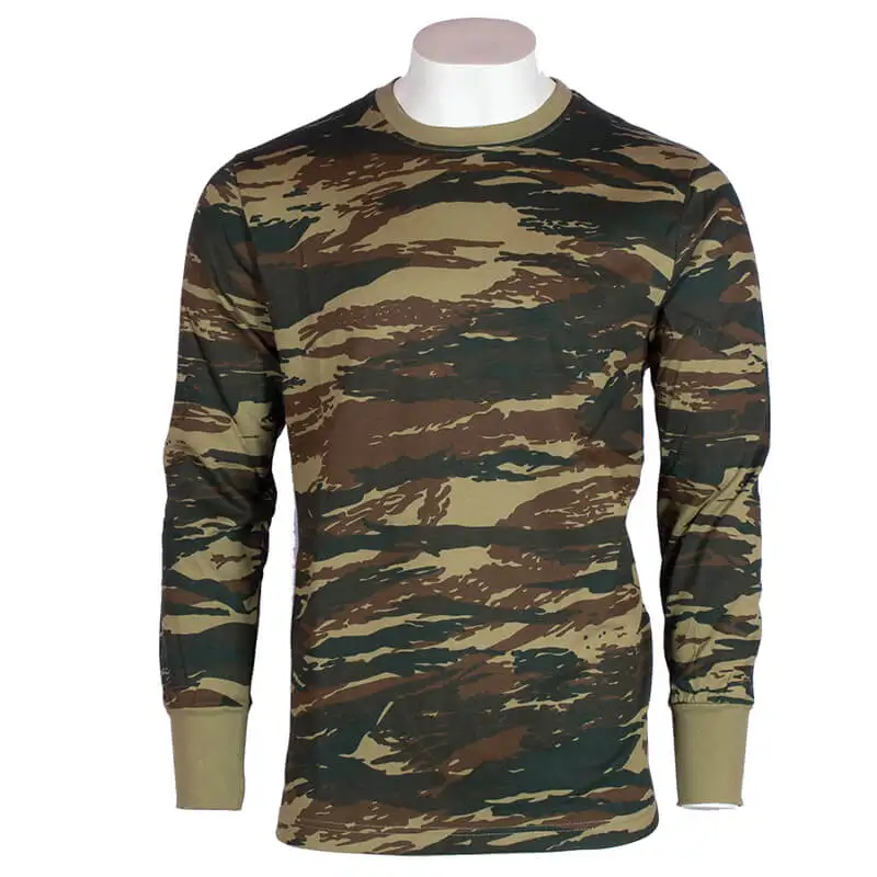 

Greek Army Soldier T-shirt Lizard Camo Military Sweatshirt Camuflage Men Tops