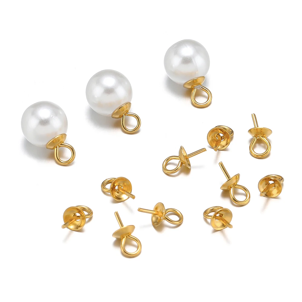 Lot De 50 Breloques En Acier Inoxydable à Demi-trou - Pour Fabrication De Bijoux (colliers, Bracelets, Boucles D'oreilles…)
