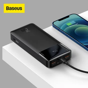 Baseus Power Bank 20000mAh/10000mAh PD Fast Charging Powerbank Portable Battery Charger For iPhone 11 12 Pro Max Xiaomi 1