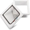 Dog Cat Flap Door For Dog Cat Kitten With 4 Way Lock Security Flap Door Cat Puppy Safety Gate Small Pet Supplies ABS Plastic 2