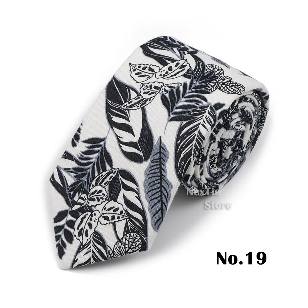 6,5 cm künstlerische Herren- und Damen-Krawatte, klassisch, floral, Baumwolle, elegant, schöne Krawatte mit Blumenblättern, Hochzeit, Party, Accessoires, Geschenk – Detail 19