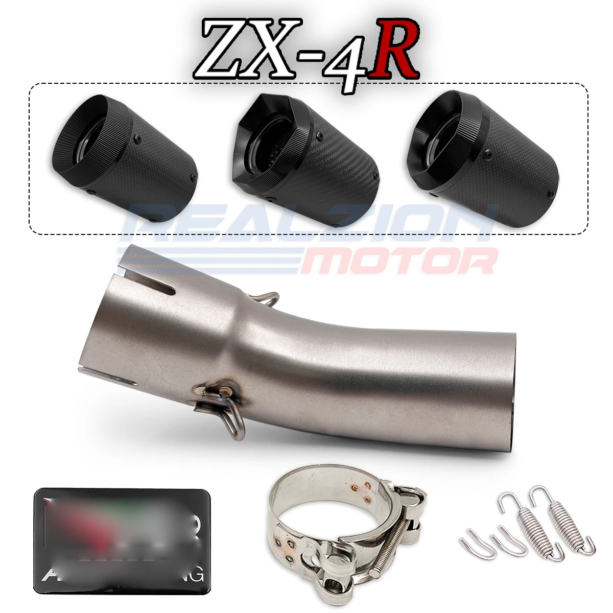 ミックスショップ Ninja Zx-4r Exhaust Pipe Universal Motorcycle Exhaust Mid-Link