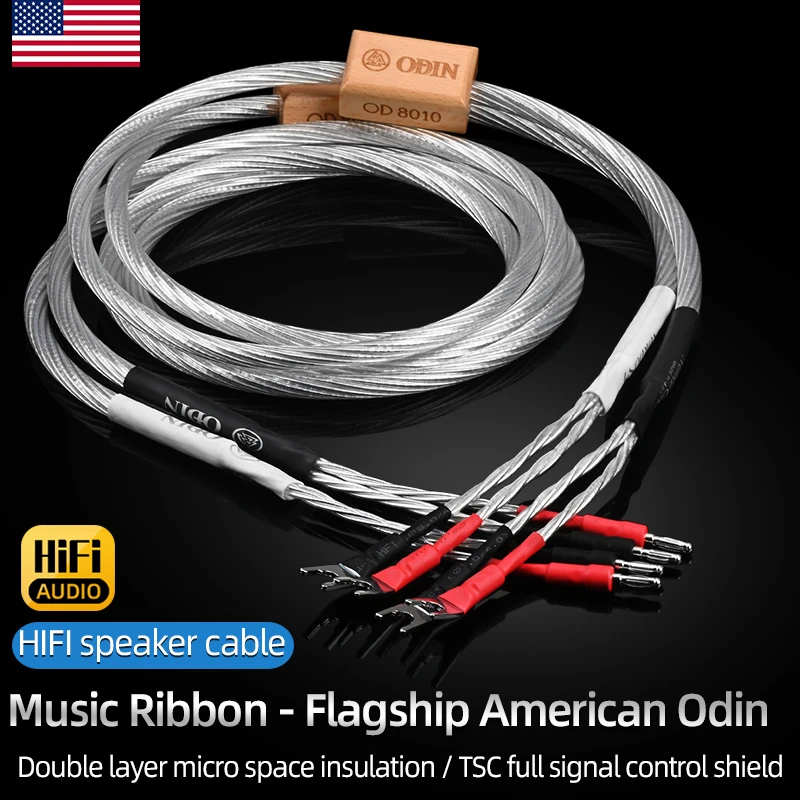 High Quality Hifi Speaker Cable Pure Silver Loudspeakers Cable