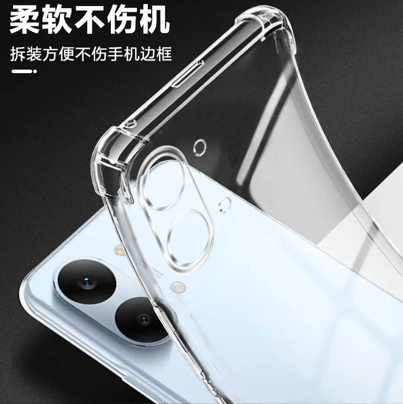 Transparent Ring Holder Shockproof Soft Silicone Phone Case