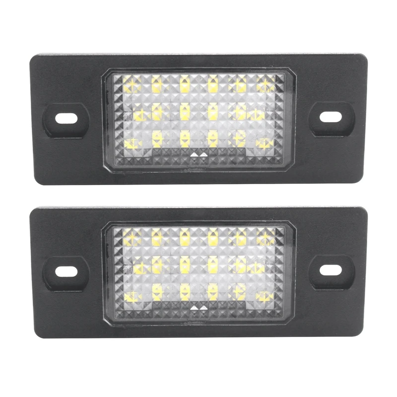 

2Pcs No Error Led Number License Plate Light For Vw Volkswagen Golf 5 Touring Touareg Tiguan Porsche Cayenne