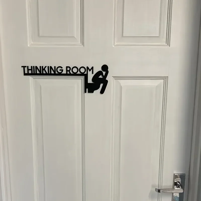 Modern Toilet Door Sign 2