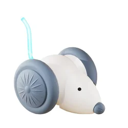 Interactive Automatic Electric Mouse Toy for Cats - Self - Entertaining Boredom Relief and Hunting Teaser (WHITE)