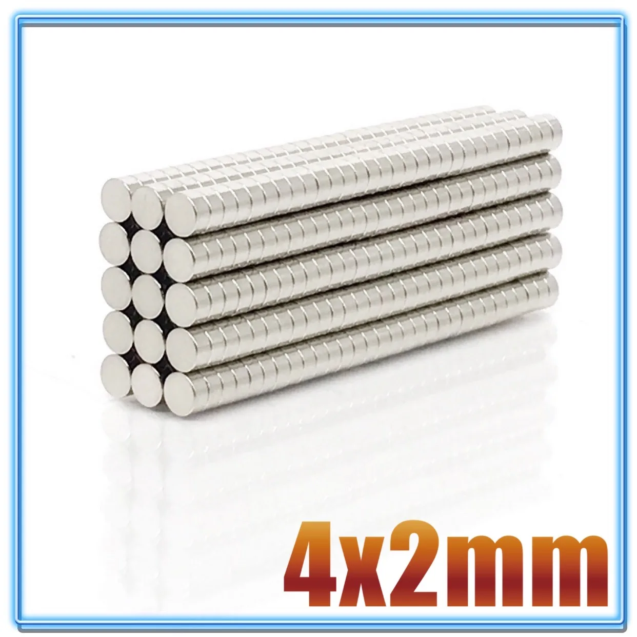 50 ~ 2000 Pz 4X2 Magneti In Terre Rare Diametro 4X2Mm Piccoli Magneti Rotondi 4Mm * 2Mm Magneti Permanenti Al Neodimio 4*2 Disco Magnetico Forte