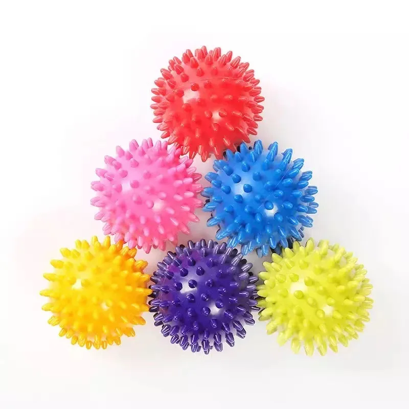 PVC 7.5cm Spiked Yoga Ball Sports Massage Ball Foot Massage