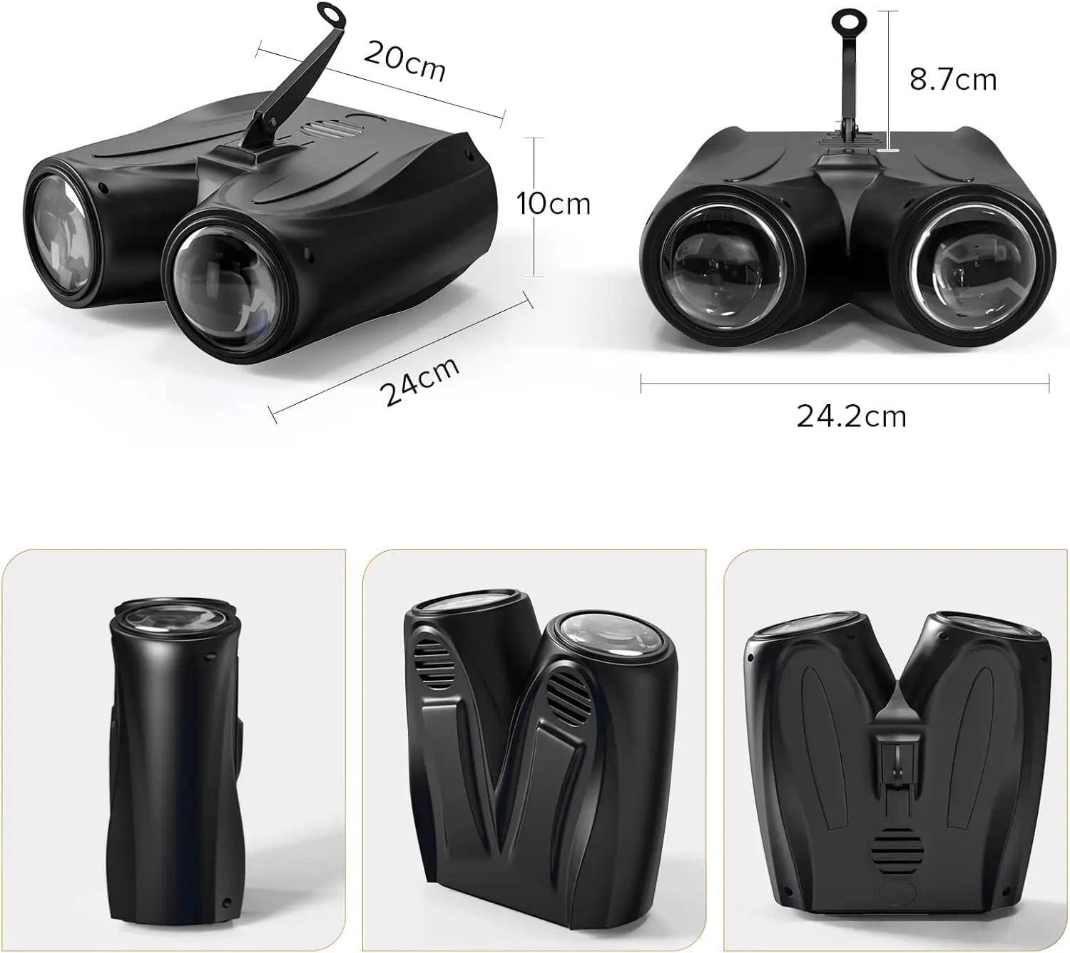 128 LED Gobo Lights Sound Control RGB Birthday Party Wedding Holiday Lights Stage Bar DJ Disco Lights Audience Ambient Lights