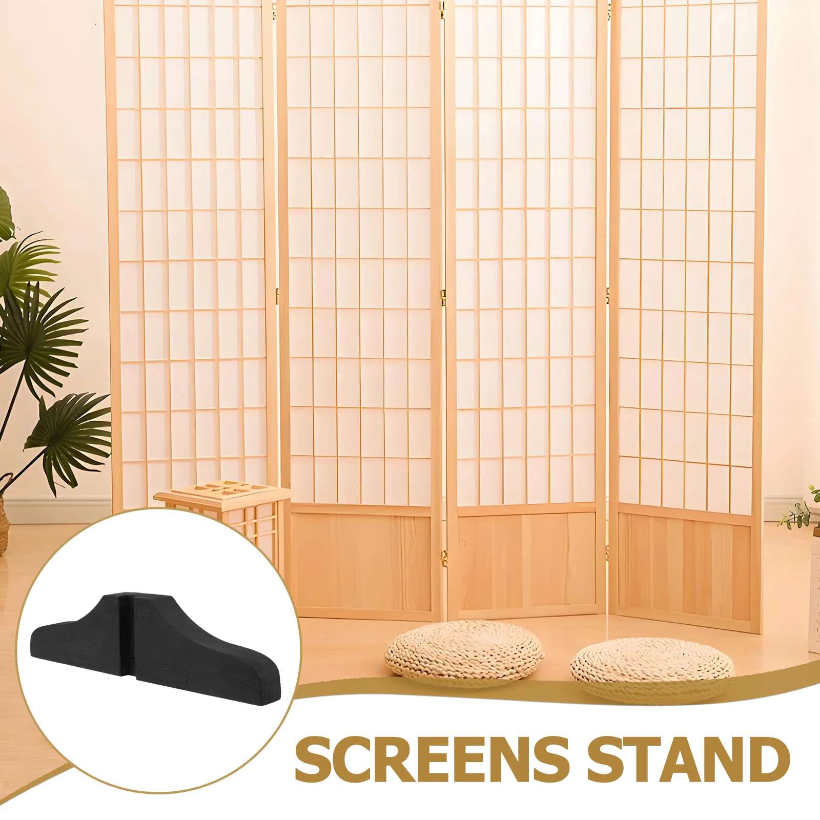 【HOT】 2 Pcs Screen Bracket Room Divider Stabilizer Feet Multifunction Support for Pet Gates Wooden Partition.