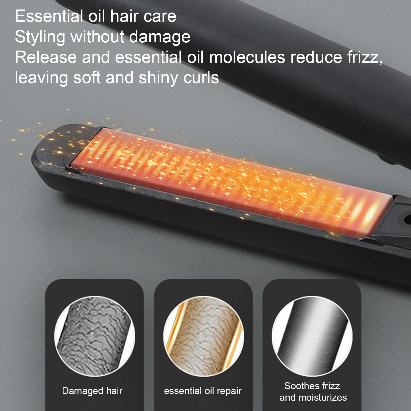 USB Curling Iron Hair Straightener Ceramic curler Mini Dual-Purpose Hair Straightener Travel Size Styling Tool