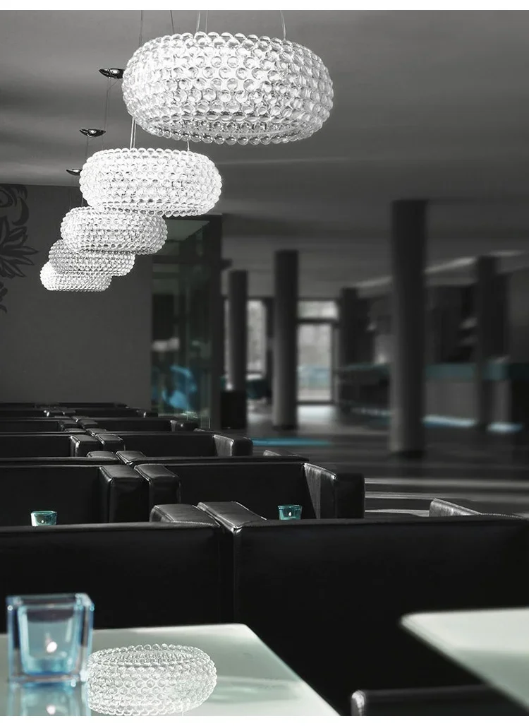 Description Picture 4 of itemArt Acrylic Pendant Light Kitchen Island Restaurant Ceiling Light Living Room Bedroom Chandelier for Home and Decoration Lustre