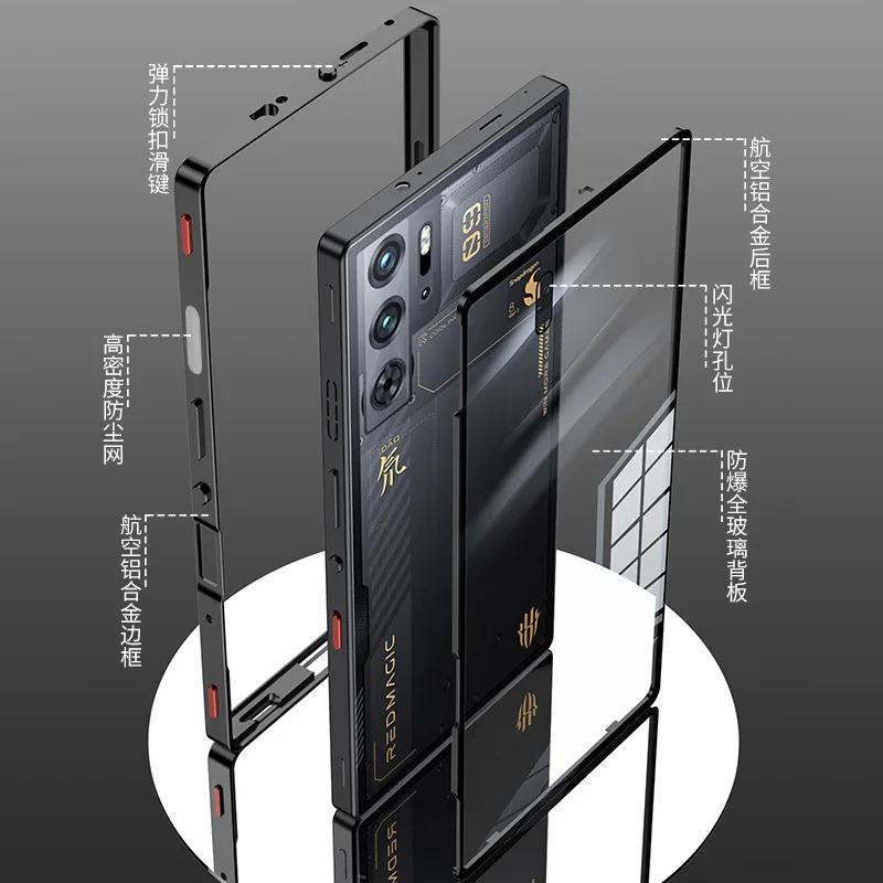 Custodia Raffreddamento Magnetica Per ZTE Nubia RedMagic 9 PRO - Dissipazione Calore, Design Metallico - Foto 11