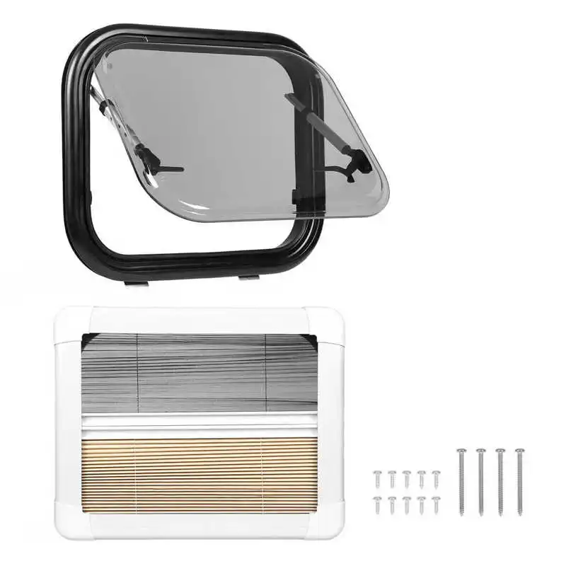 500x400mm RV Window Aluminum Alloy 75 Degree Maximum Opening Angle RV