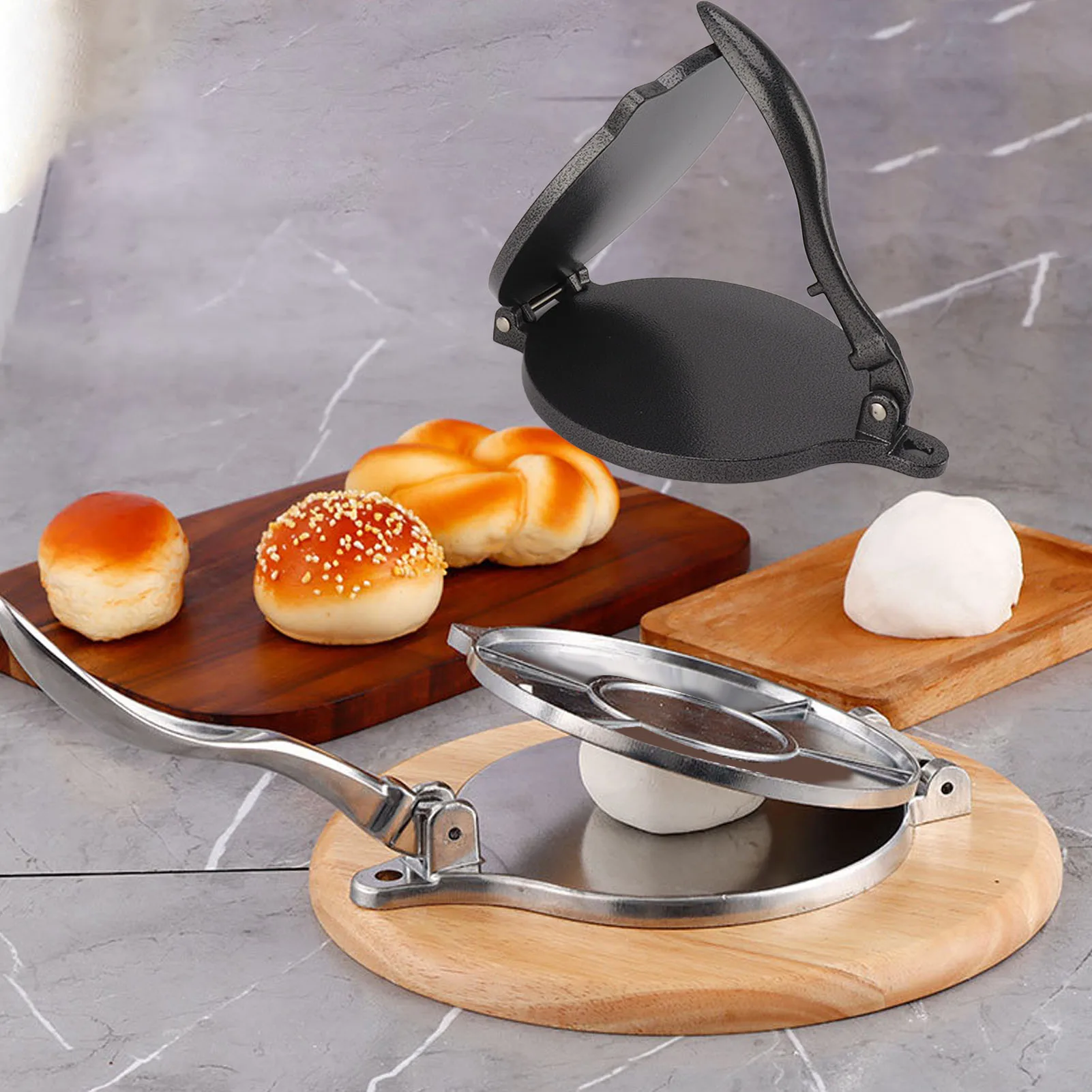 Tortilla Press Maker Aluminum Alloy Manual Tortilla Maker Pressing Tool Pizza Pie Making Tools Patty kitchen tortilla press