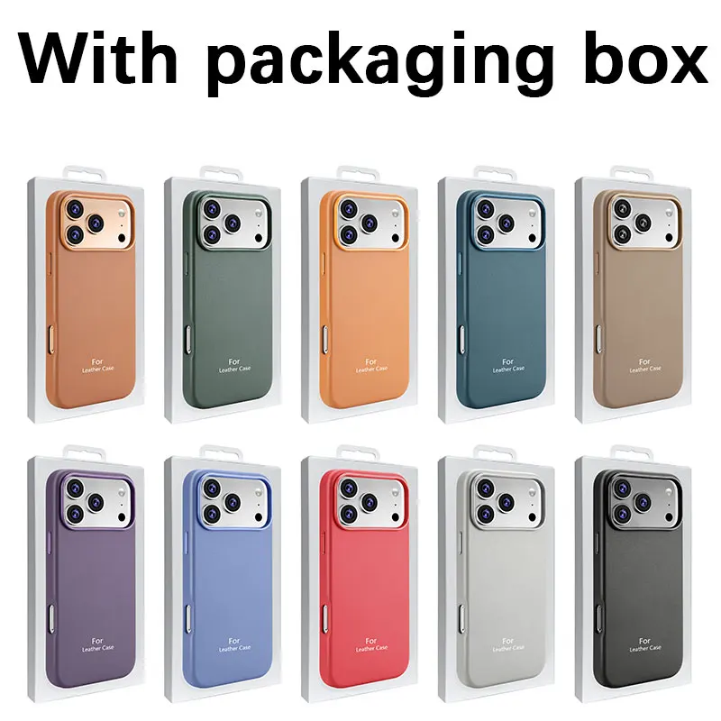 Luxury Magnetic Leather Phone Case with MagSafe Compatibility