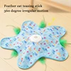Cat Toys Interactive Hide and Seek Cat Toy with Bird Chirpping Motion Activated Moving Concealed Feathers Cats Kitten Teaser Toy 3