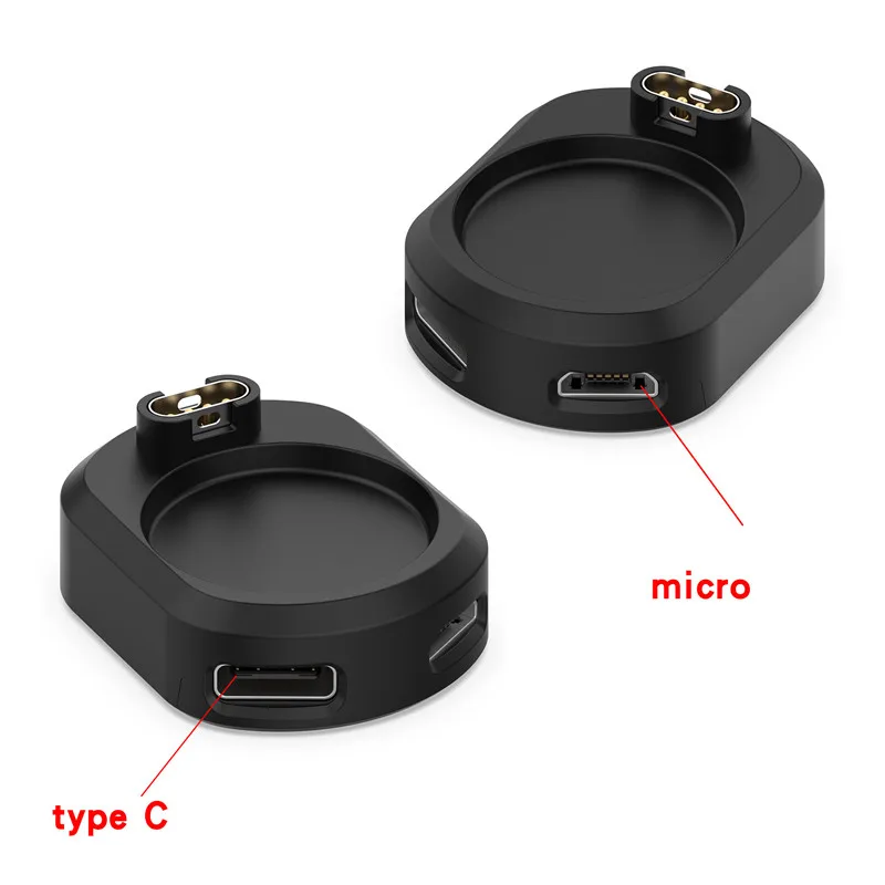 2 in 1 Type C/Micro Dock Watch Charger Adapter For Garmin Fenix 7 6 5 7x instinct 2 Vivoactive 3 4 Venu 245 forerunner 955 255