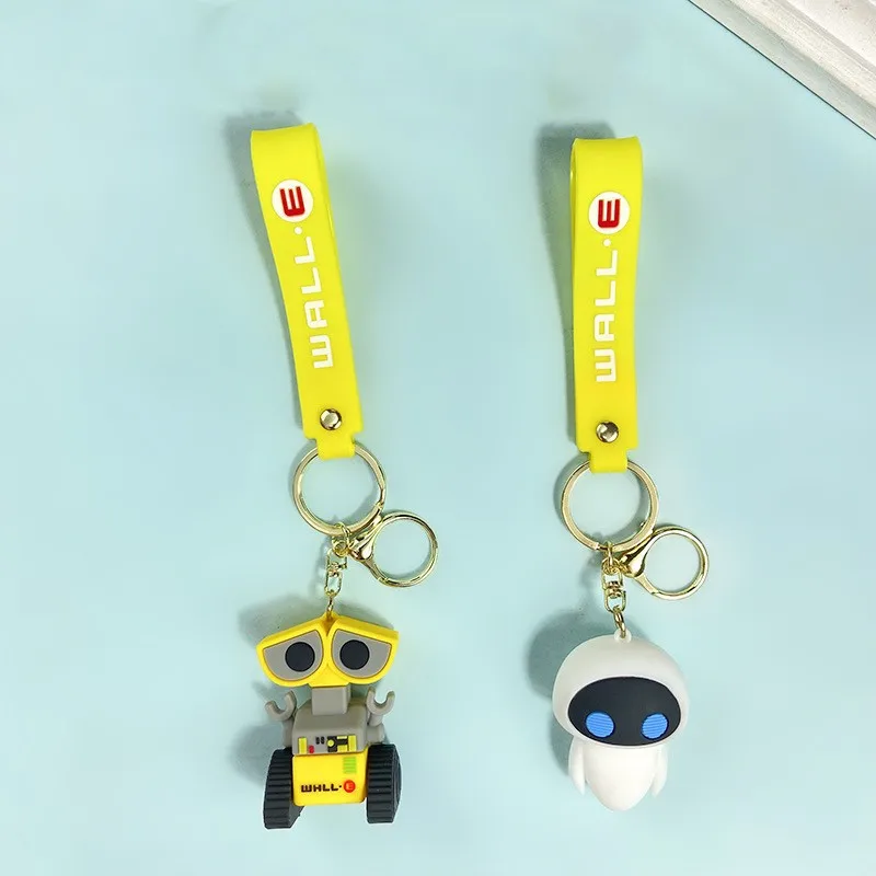 Disney Badge Cartoon WallE Eve Keychain Cute Robot Story Walle Pendant