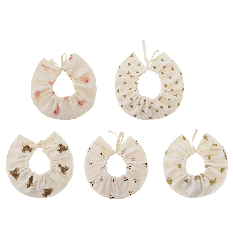 

Мягкий хлопковый детский нагрудник с мультяшным принтом, полотенце в форме слюны, дышащий фартук, банданы для новорожденных, для