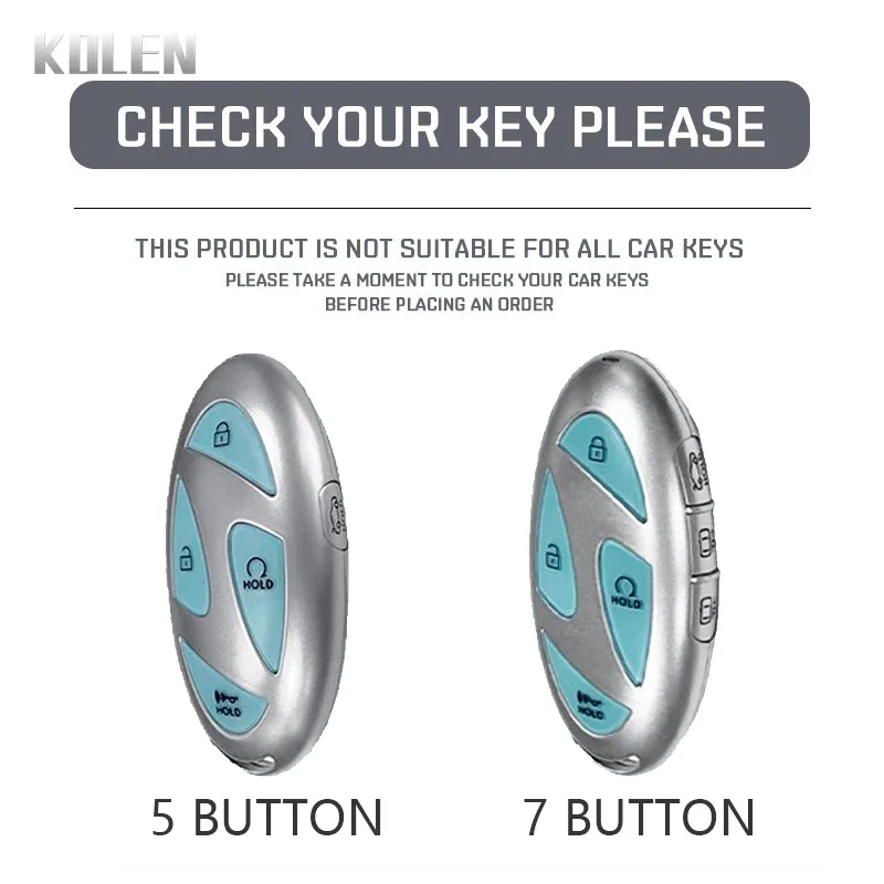 Fashion TPU Car Remote Key Case Cover with Keychain Fob Accessories