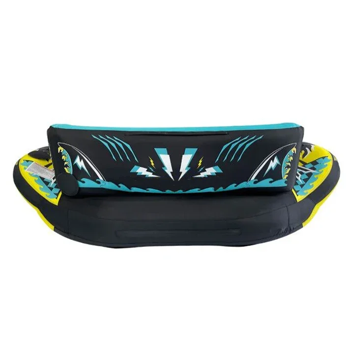 Hot Selling 3 person inflatable water ski ring with air pump + tow rope adult water sea surfing paddling Jet Ski