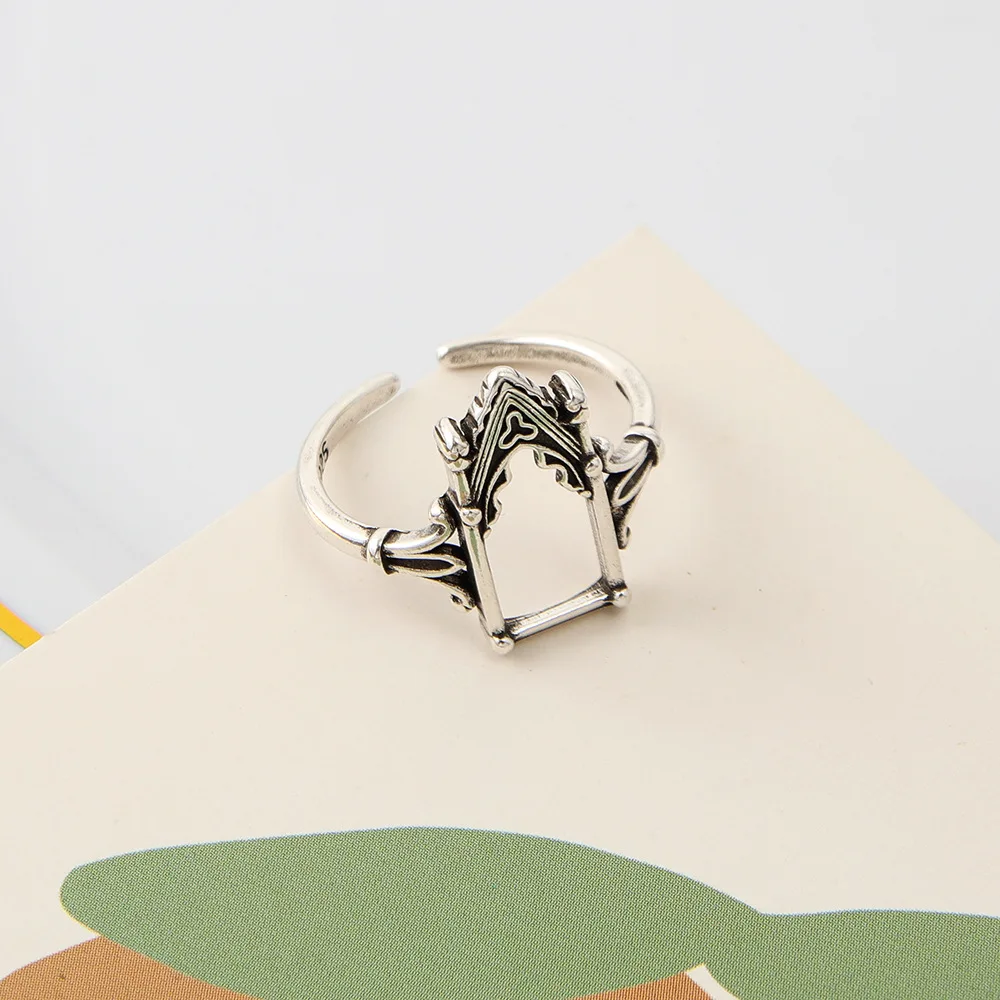 

New Vintage Castle Open Ring for Men and Women